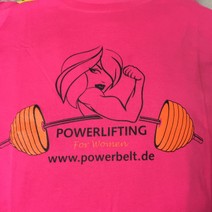 T-Shirt Powerlifting for Woman pink