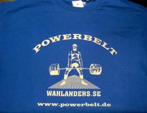 Powerbelt / Wahlander T-Shirt Blau